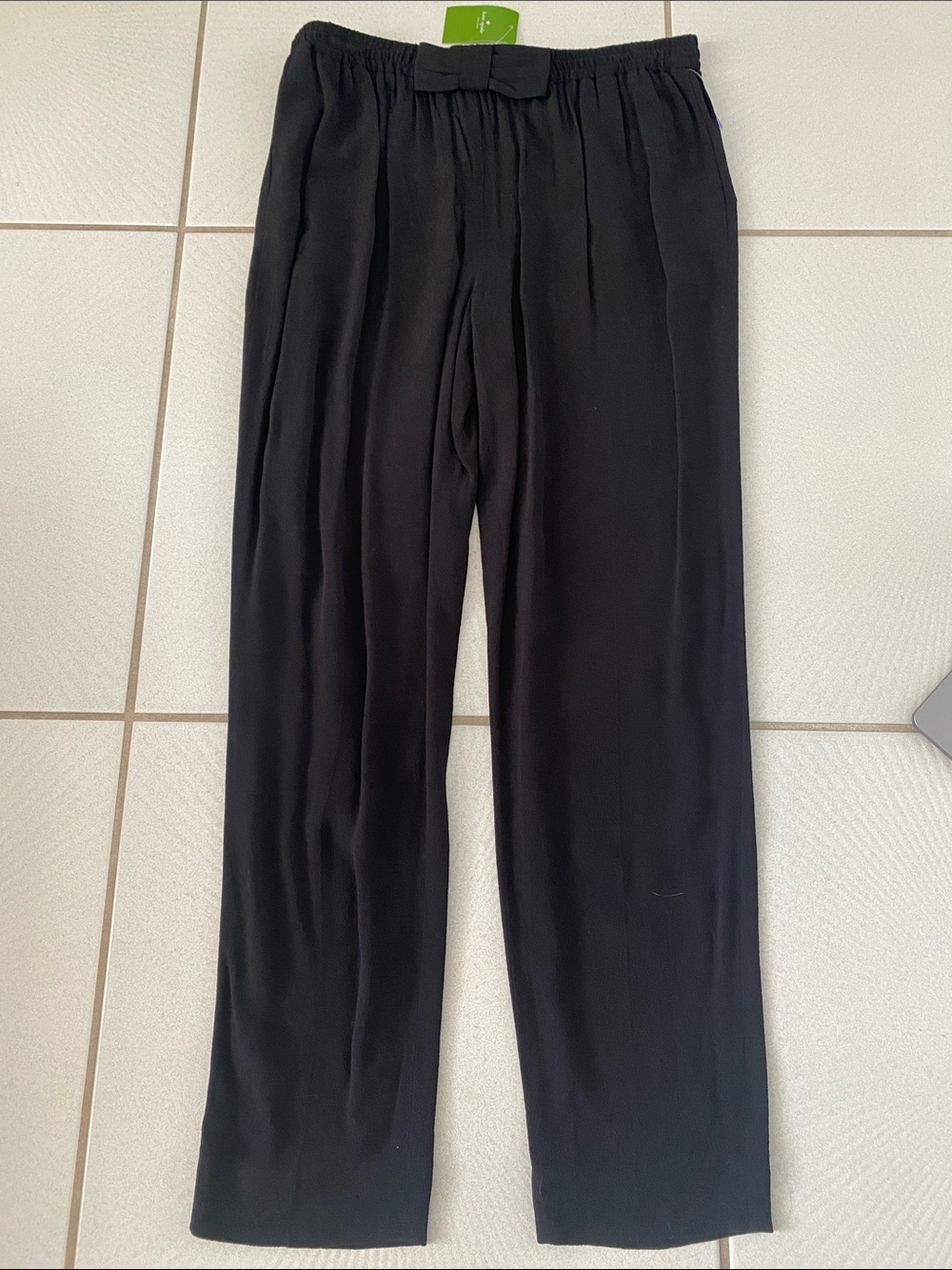 NWT Kate Spade Ria pant  “Fancy Meeting You” Bow elastic waist M edium